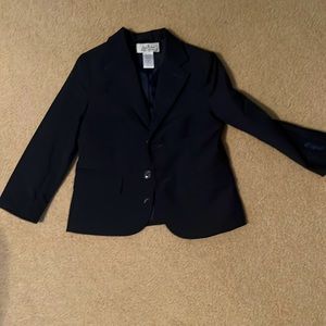 Janie and Jack Special Occasion- 2 button Navy blue jacket